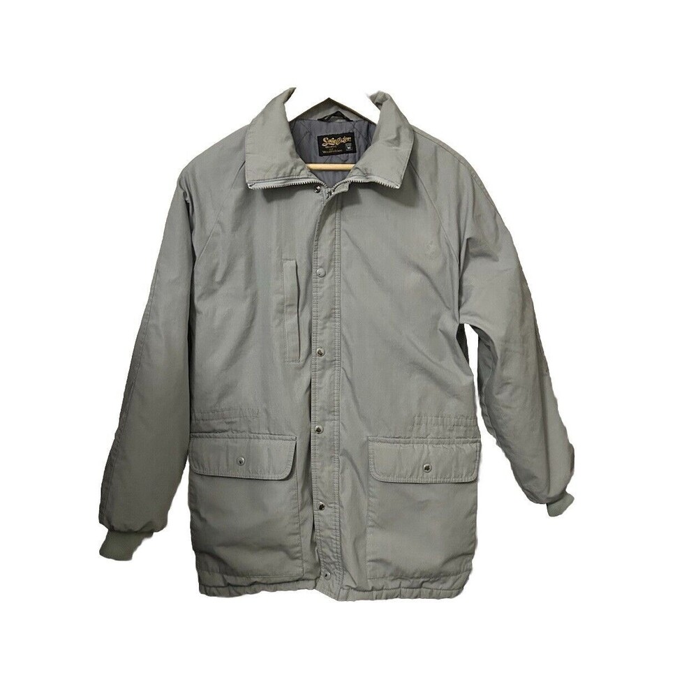 Vintage 1980's Swingster Men's Gray Size Medium Lined Full Zip Jacket